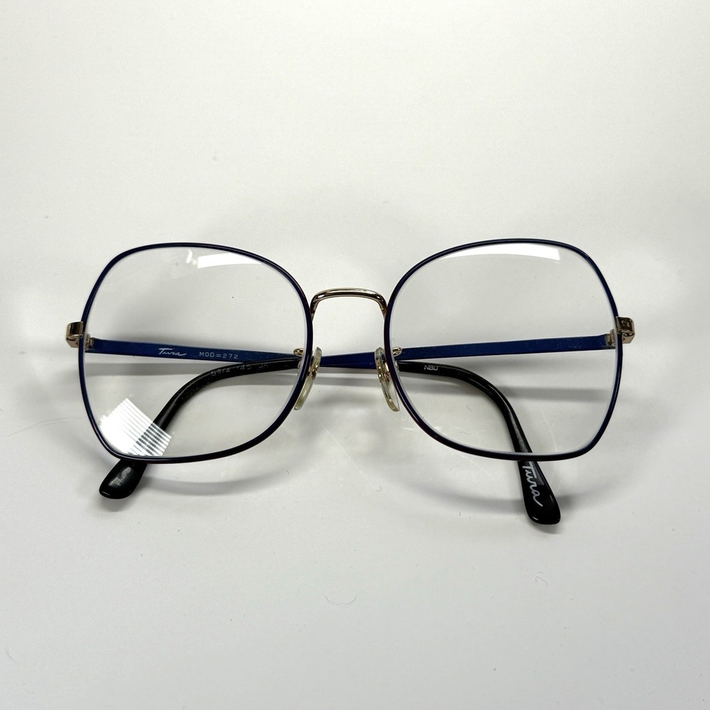 TURA MOD 272 Eyeglasses Frame Only 5 3/4 55-18-145 OA Blue Red Made in Japan